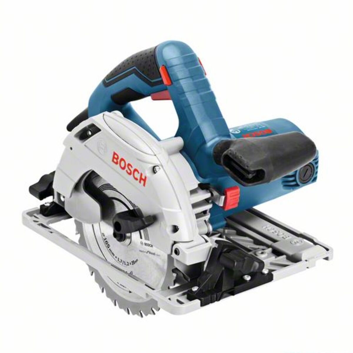 Scie circulaire GKS 55 1350 W - BOSCH - avec GCE + Rail 140 cm - L-BOXX - 0615990M91