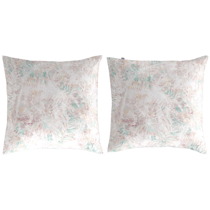 2 Taies d'oreiller en coton 65x65 cm PALM B