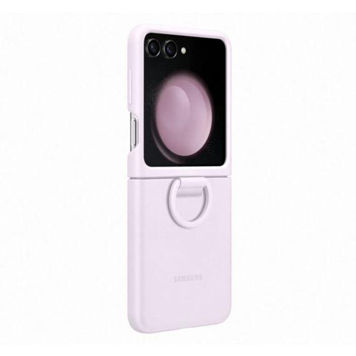 Coque SAMSUNG Z Flip 5 avec anneau sillicone Lavande