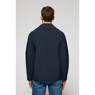 Abrigo lobo de mar azul marino Manhattan con detalle Polo Club