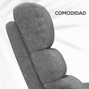 Sillón Relax Reclinable Eléctrico Sillón Levanta Personas con Mando a Distancia y Bolsillo Lateral Sillón Elevador para Salón Dormitorio Gris