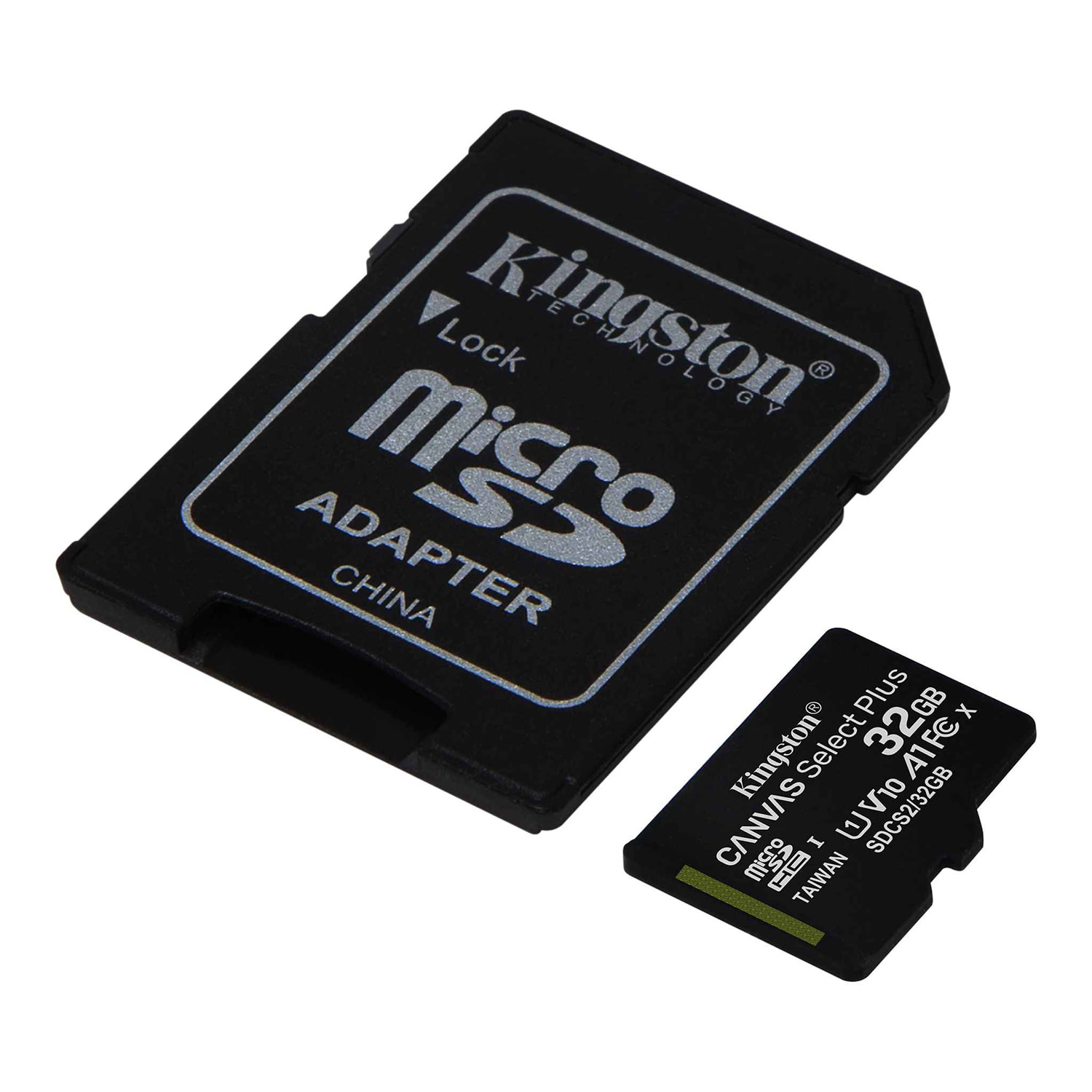 Micro SD HC Kingston Canvas Select Plus 32GB e Adattatore a SD
