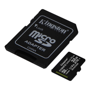 Micro SD HC Kingston Canvas Select Plus 32GB e Adattatore a SD