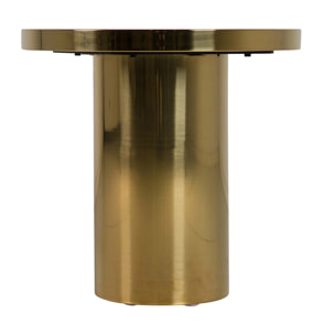 Mesa Auxiliar Acero Inoxidable Dorado 55x53x55 Cm