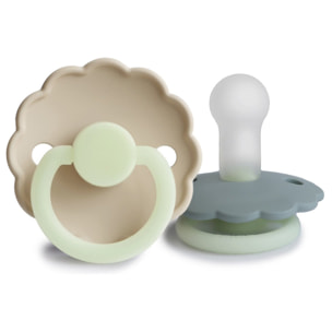 Frigg Pack 2 Chupetes Night Silicona Daisy