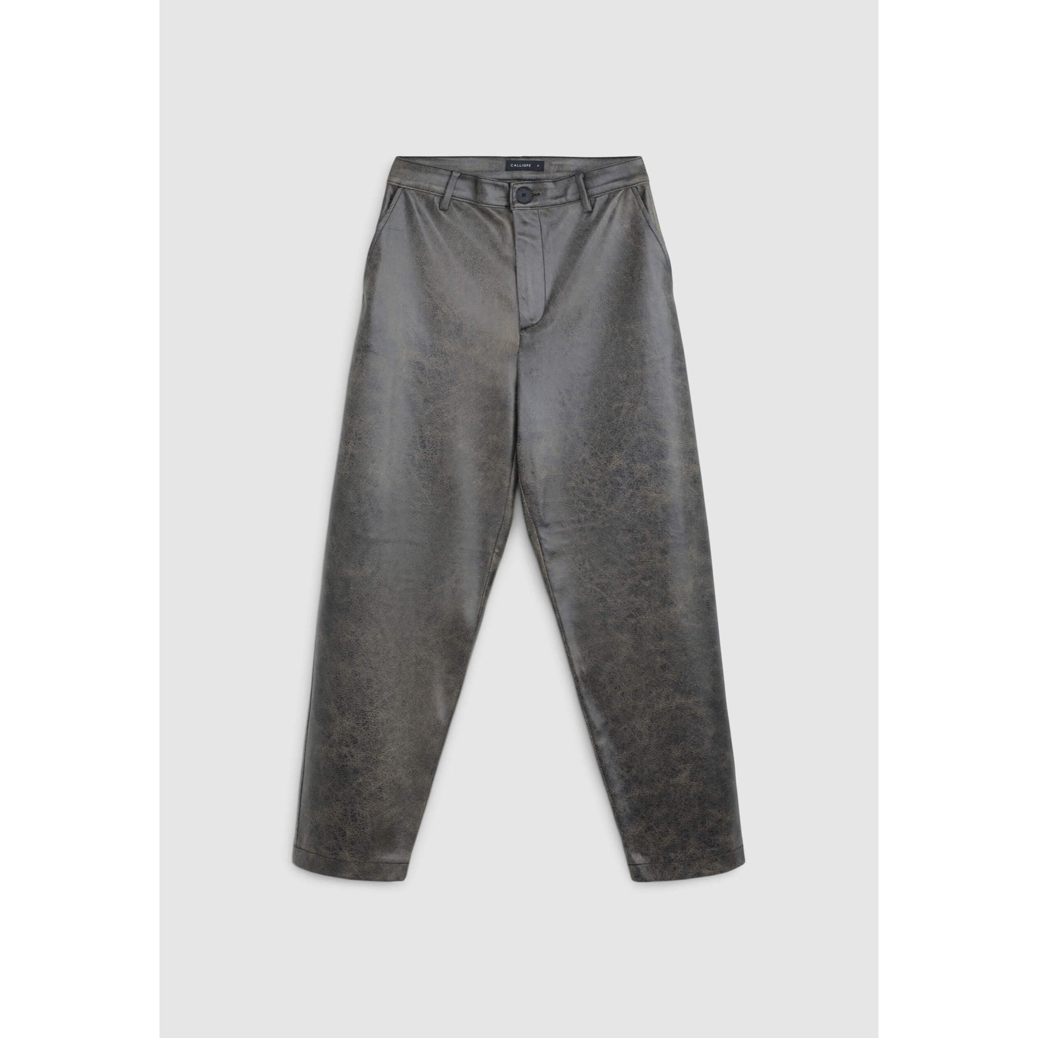 Pantalone slouchy similpelle