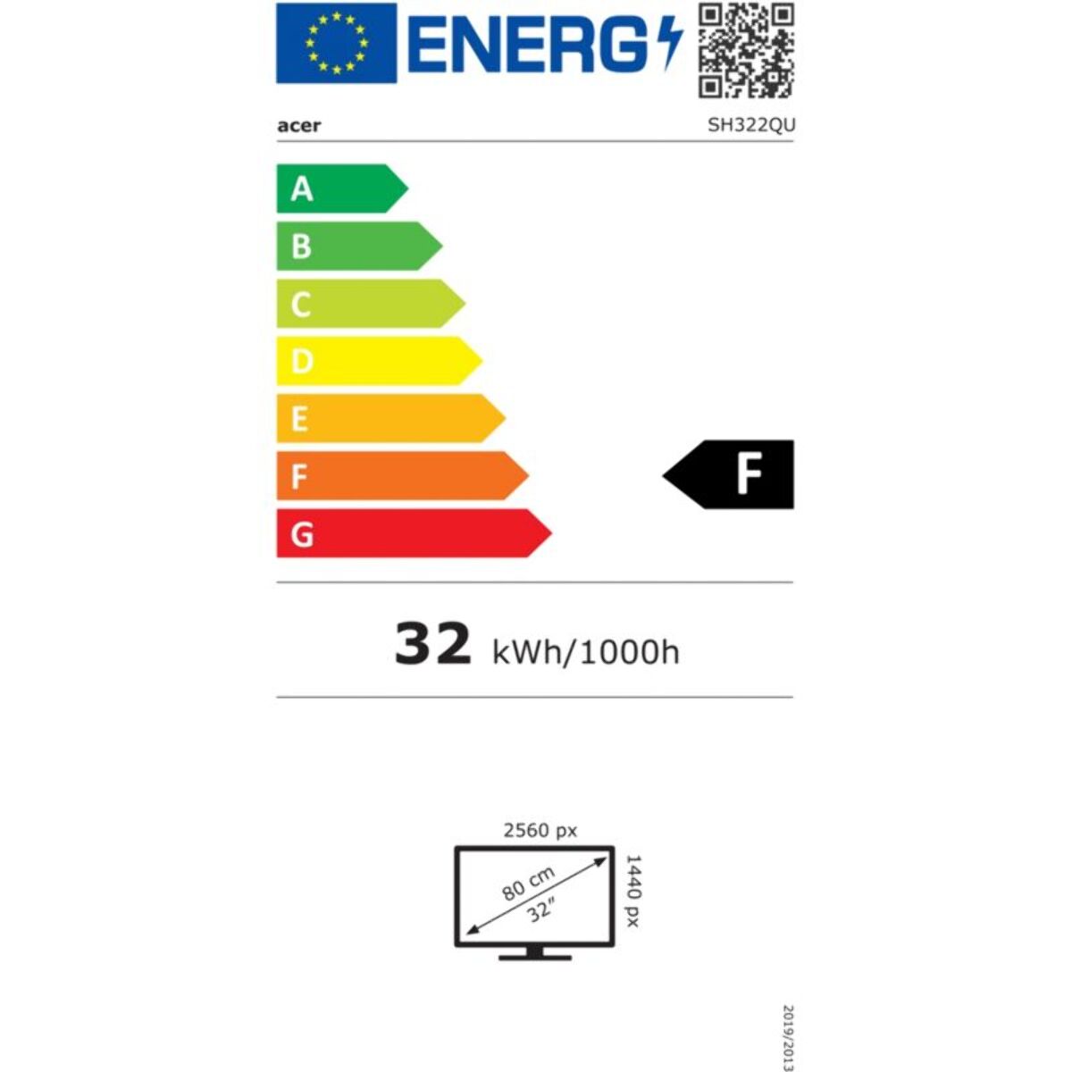 Ecran PC ACER SH32 Series LED IPS  SH322QUAbmiphux