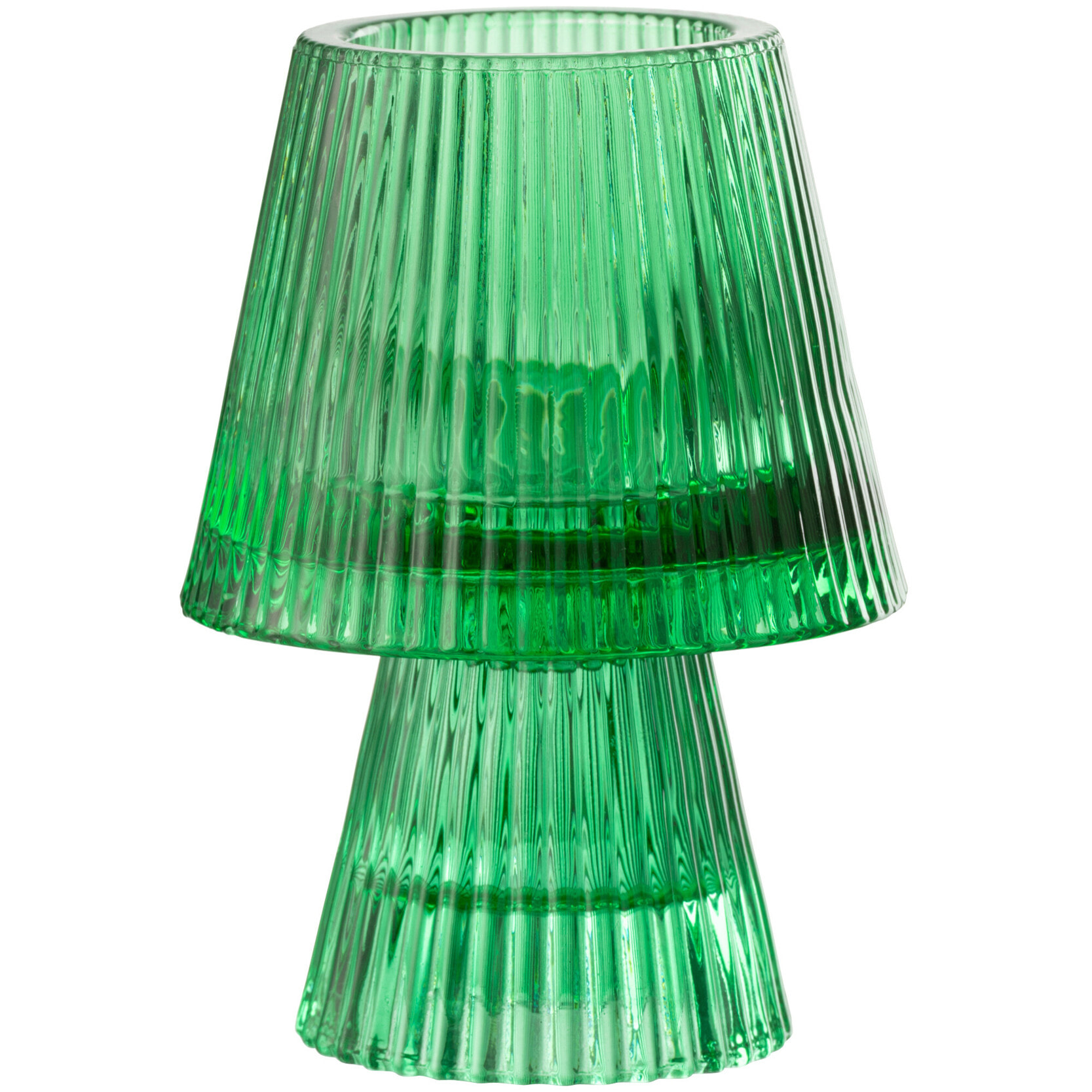 J-Line Chandelier Chapeau Verre Vert