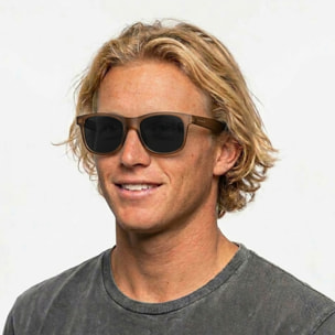 Gafas de sol PALO ALTO WINDSURF - Marrón mate / Polarizada ahumada