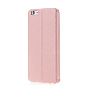 DAM COPRI LIBRO CON FINESTRA CHIUSURA MAGNETICA IP6/6S PLUS 8x1x16 Cm. Colore rosa