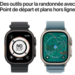 Montre connectée APPLE WATCH 49mm Tit Noir Milanais Ultra 3 L Cellular