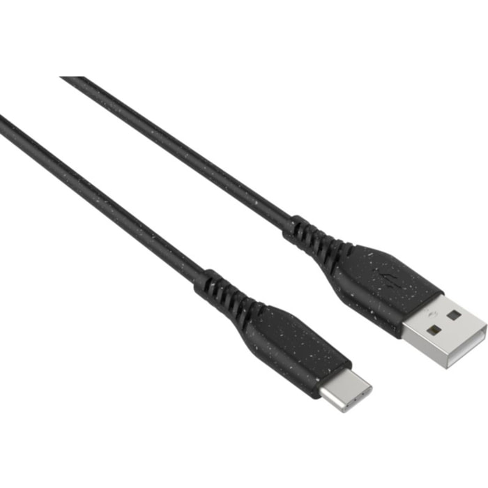 Câble USB C ADEQWAT vers USB 2M eco design Noir