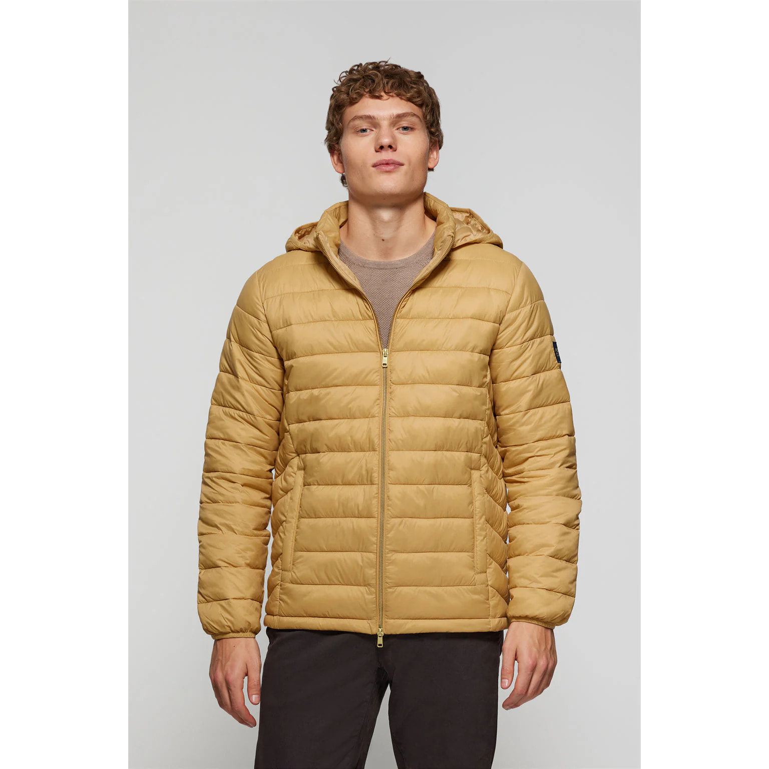 Polo club Giubbotto Charles ultralight color cammello con