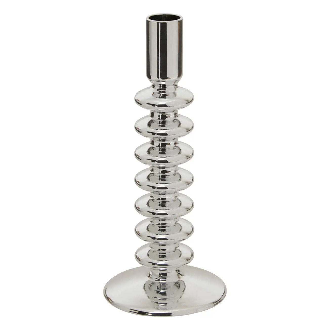 Bougeoir Sky argent 9x9cm