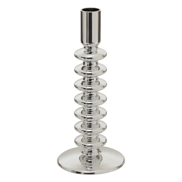 Bougeoir Sky argent 9x9cm