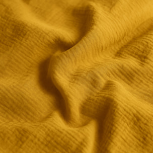 Housse De Couette 100% Gaze De Coton Safran Mineral