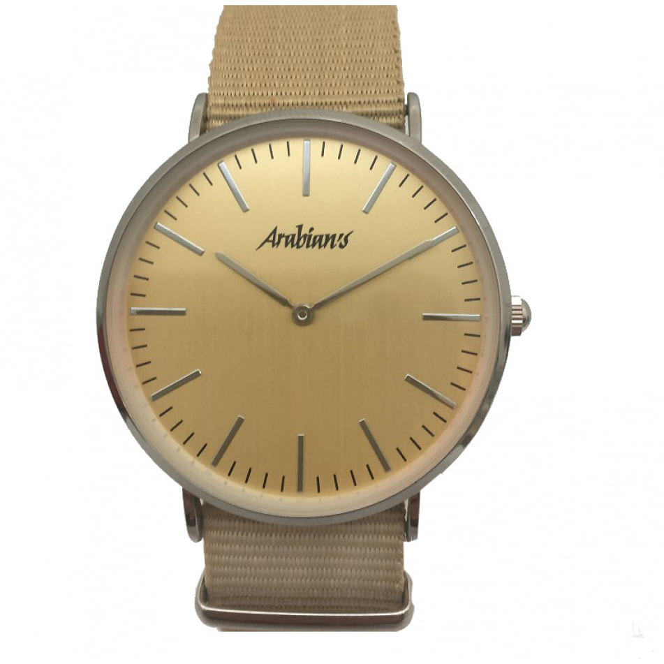 Reloj Arabians HBA2228B Unisex Analogico Cuarzo con Correa de Textil