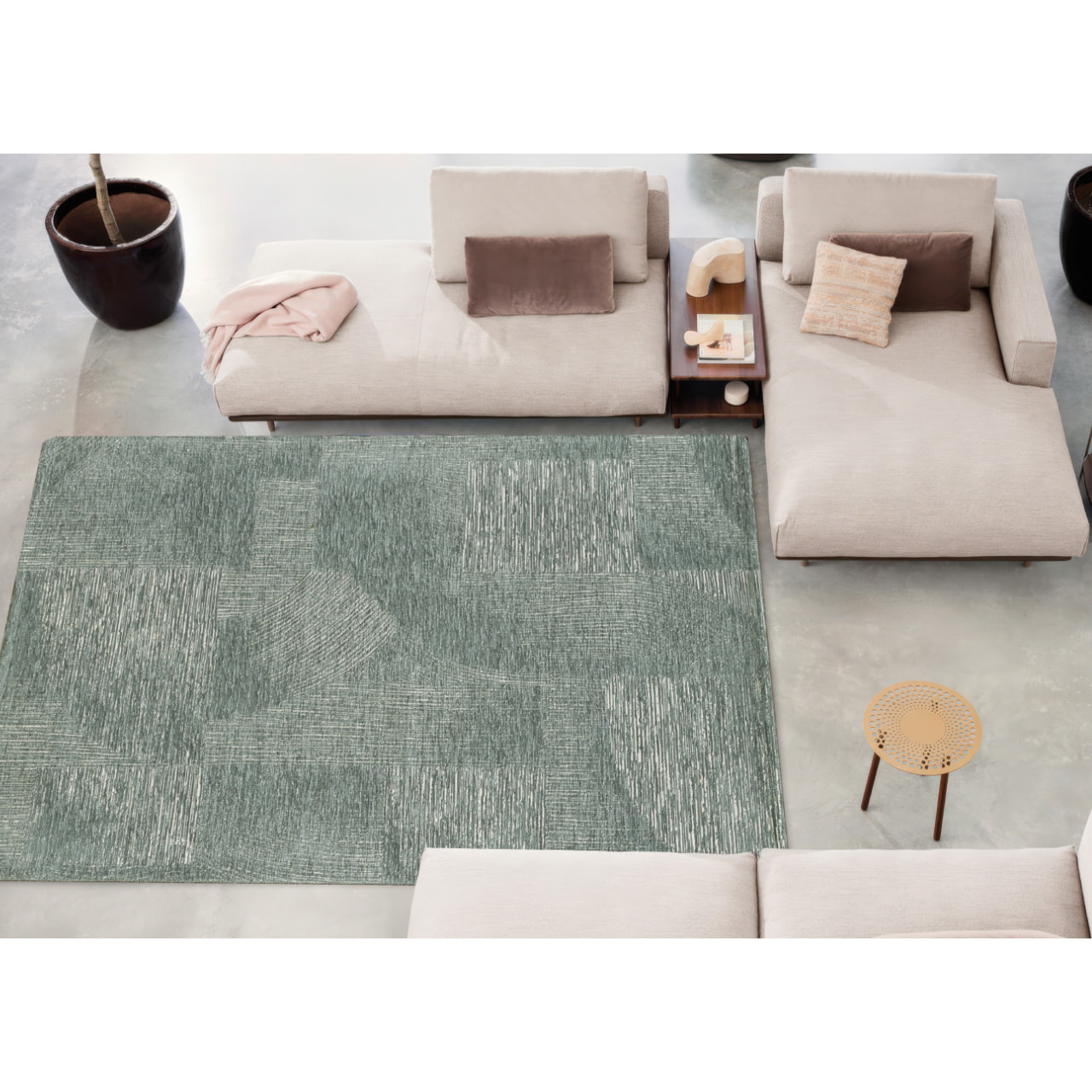 Tappeto Jacquard Ideale Salotto Camera Ingresso Made In Italy Antiscivolo, Lavabile, Morbido Disegno Graffio Grigio By Suardi