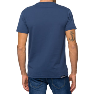 T-shirt in cotone 150 gr Hot Buttered Kailua Colore Blu indigo.