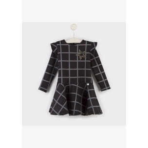 Vestido Cuadrados Negro Niña
