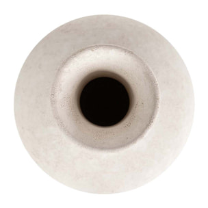Florero Ceramica Beige 22x22x35 Cm