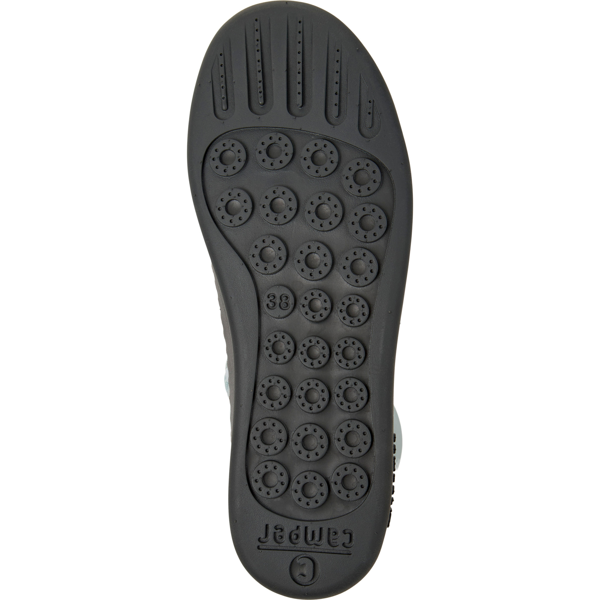 Sneaker-Bootie - CAMPER Peu Touring - Gris - Cuero liso