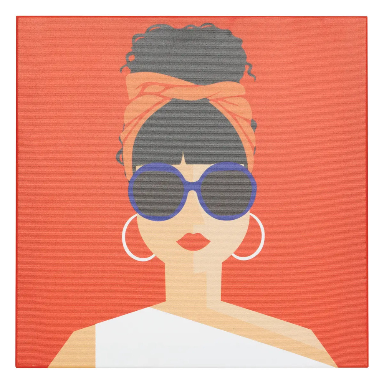 Toile imprimée "Natty" 28x28cm