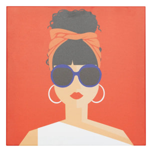 Toile imprimée "Natty" 28x28cm