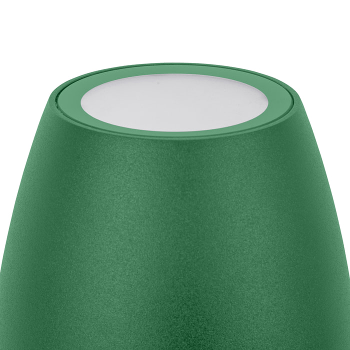 FORLIGHT Eclipta II baliza verde con led blanco cálido 3000K