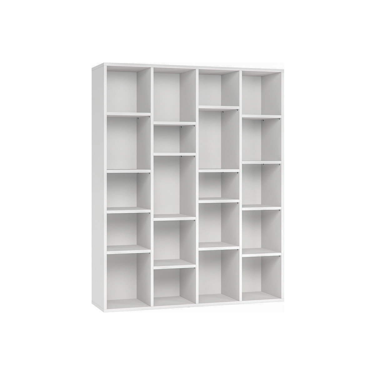 Bibliothèque design en bois blanc L149 cm RYTHM