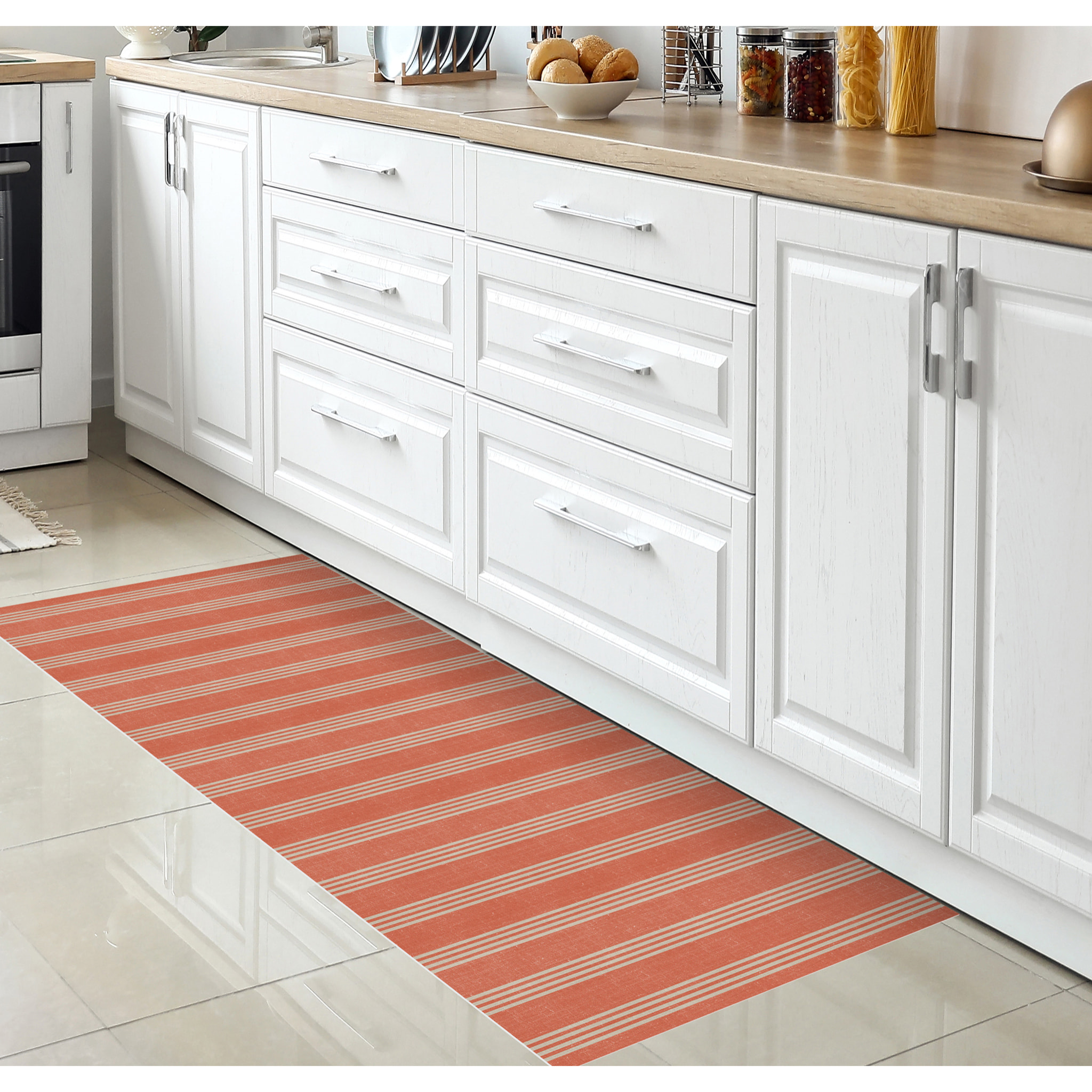 Alfombra de vinilo CERAMIKO, Genoveva, estilo textil 50x140 cm