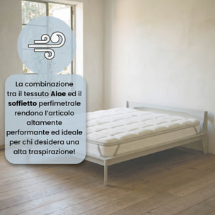 TOPPER WELLNESS TRAPUNTATO CON ELASTICI