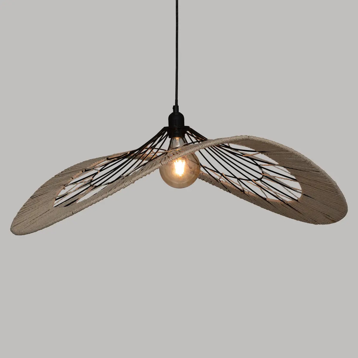 Suspension filaire "Cosy" métal beige D75cm