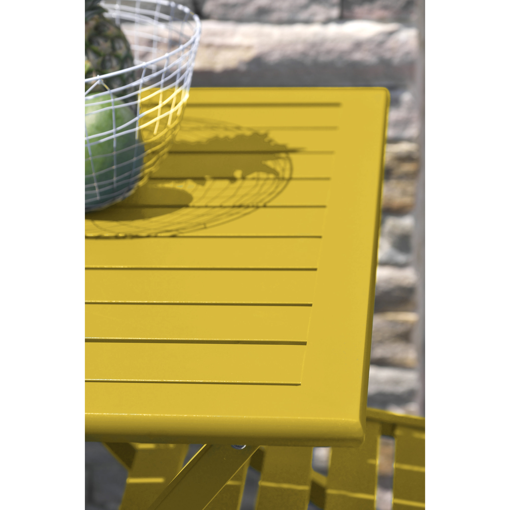 MARIUS - Table de jardin pliante en aluminium