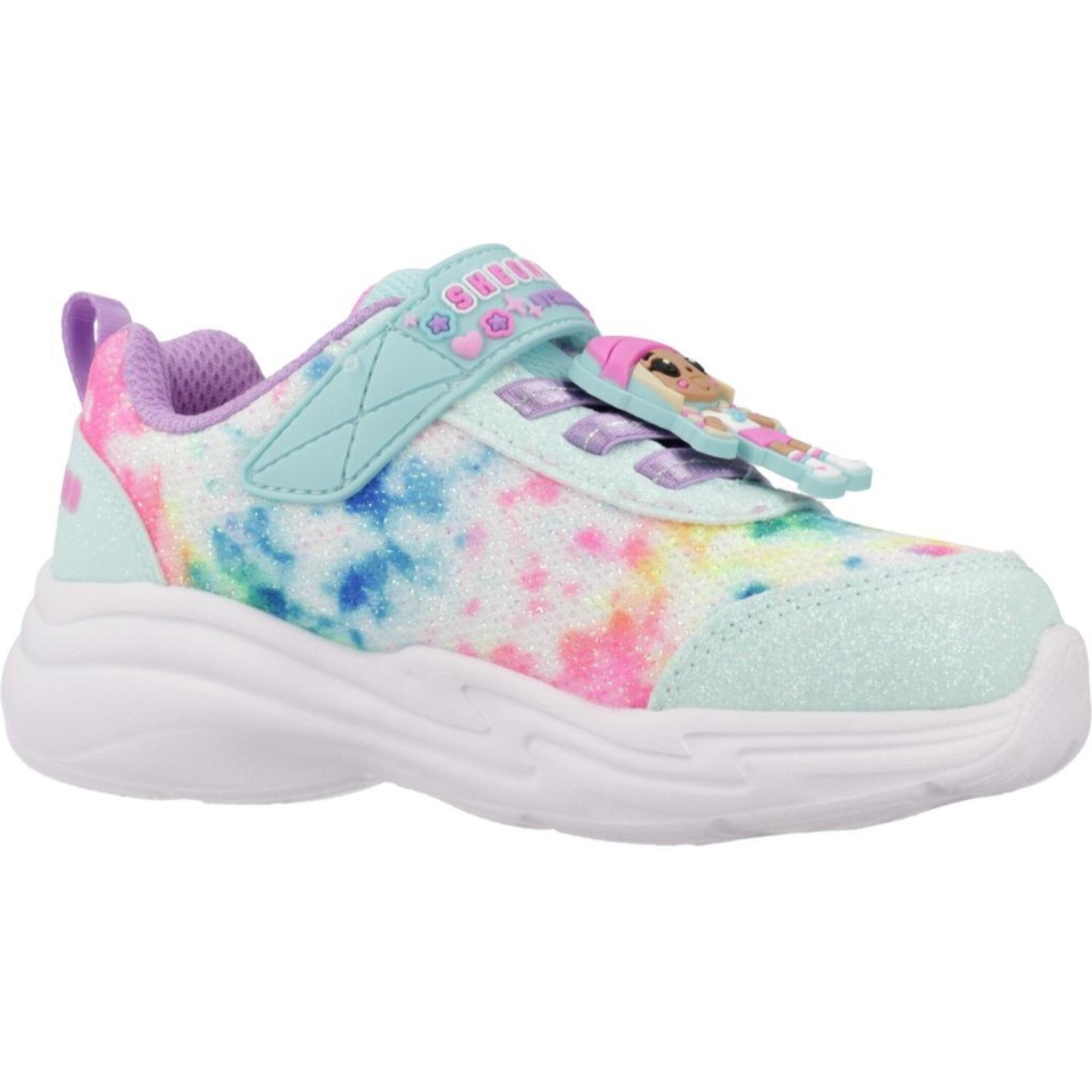 Zapatillas Niña Skech Squad Azul