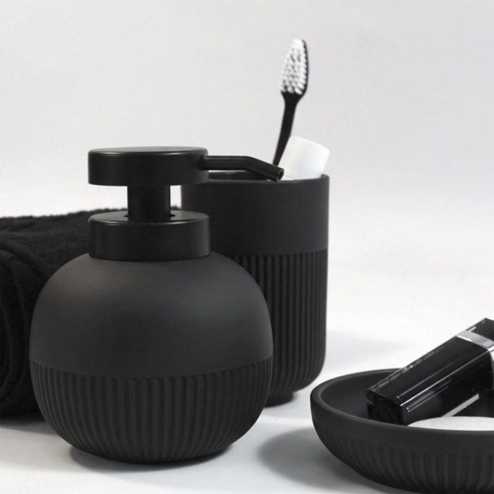 Porte Savon GINO Noir en plastique MSV
