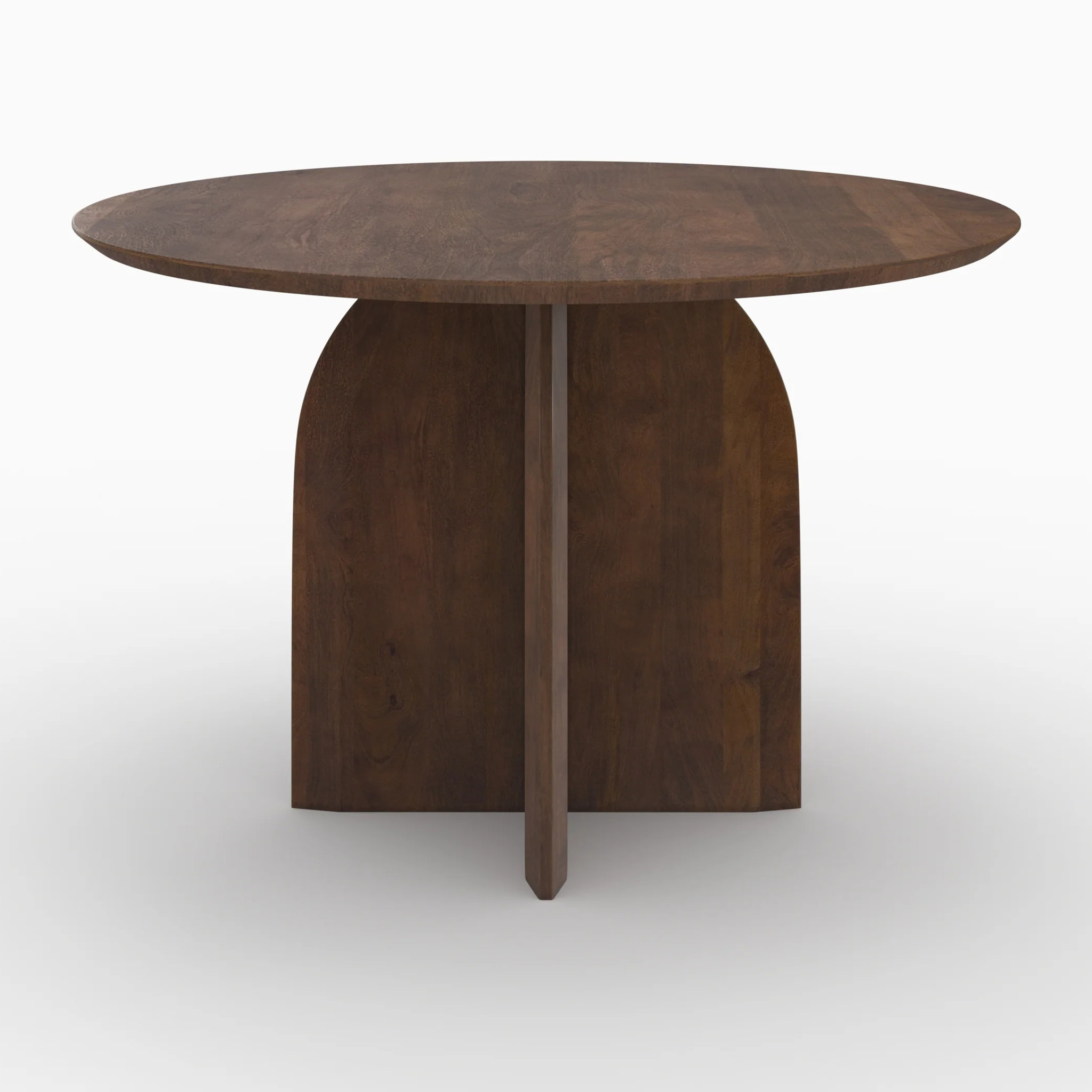 Table ronde en bois de manguier 4 places - Caïpi