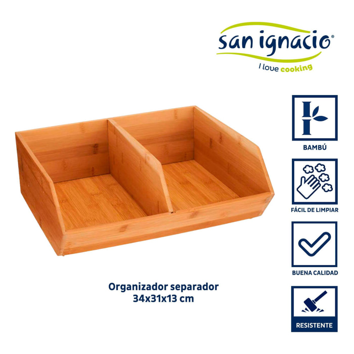 Organizador separador dos bambu colección kinvara