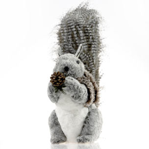 Scoiattolo "Binky" Grigio con Sciarpa (45Hx32P)Cm