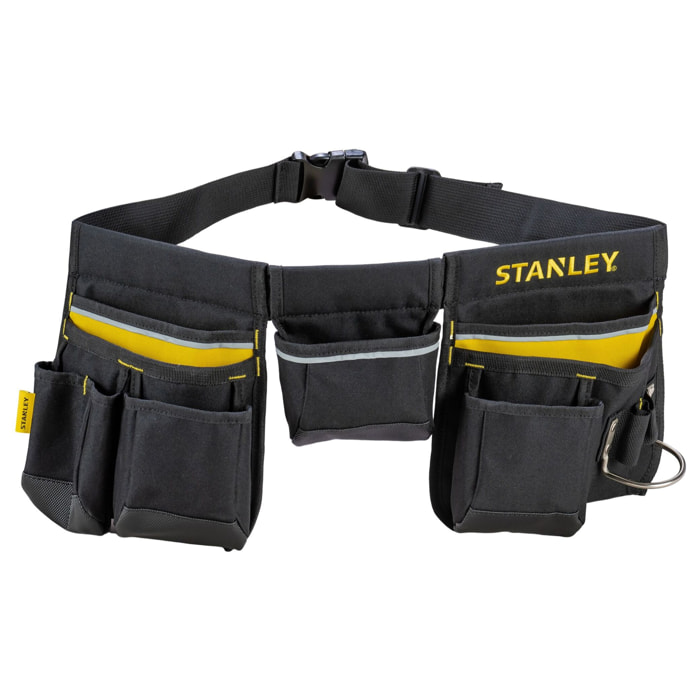 Ceinture porte-outils en Toile 600 x 600 deniers - Nombreuses Poches - Renforcée avec Rivets en métal