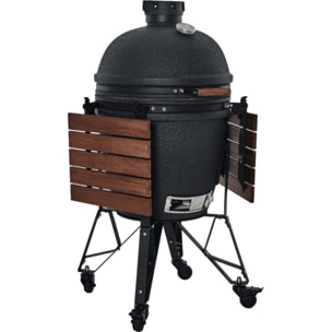 Barbecue charbon BASTARD BU201 Urban Large Complete noir sur chariot 57 cm