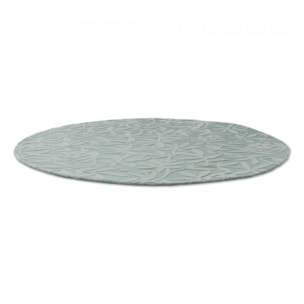 Tapis rond fait main en laine motif floral ALTA