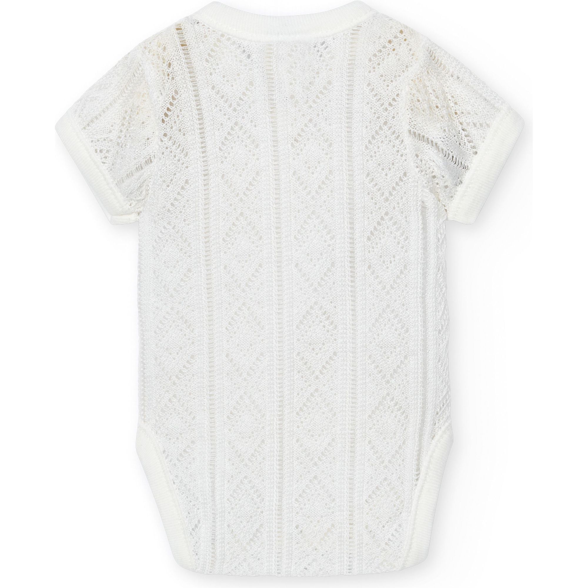 Body cruzado bebé manga corta perlé