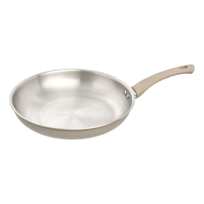 Poêle Solstice D30cm aluminium beige