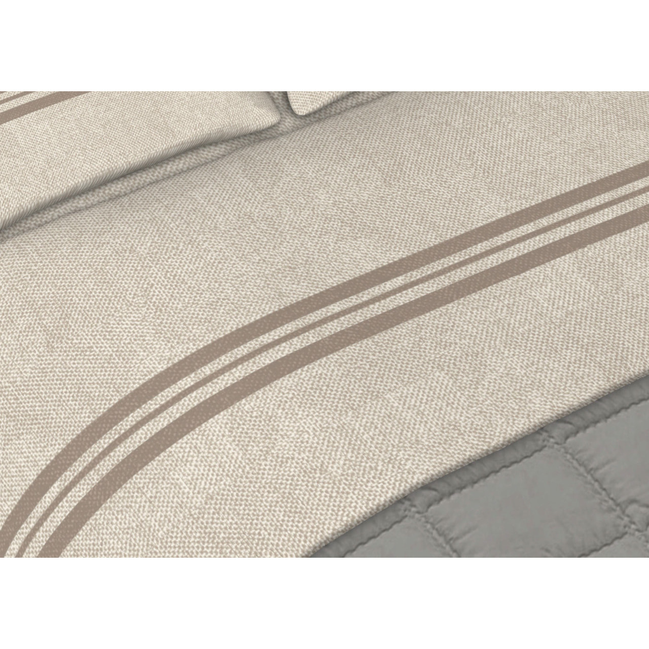 Completo Lenzuola In Calda Flanella Made in Italy Easy Beige