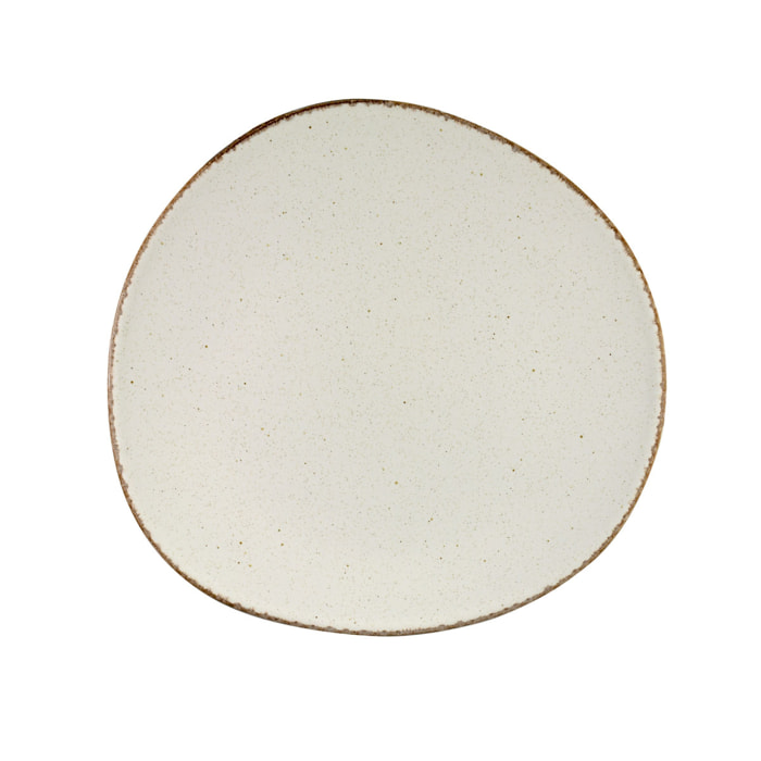 Nina Beige - 6 assiettes dessert
