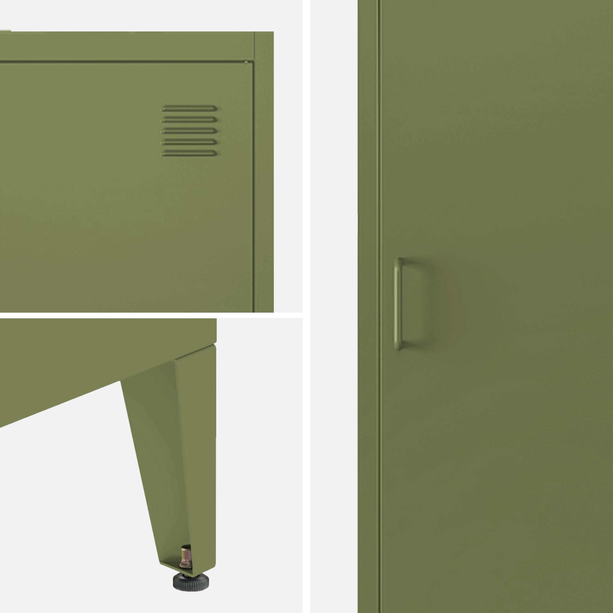Armoire casier industriel métal 4 espaces de rangement SOHO