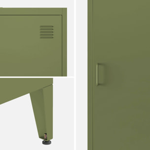 Armoire casier industriel métal 4 espaces de rangement SOHO