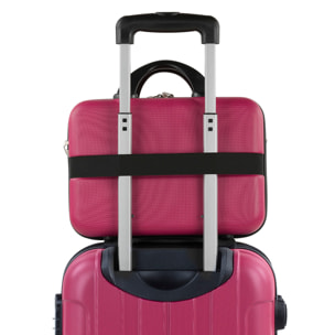 Juego De Maletas Rígidas Abs Itaca Havel Fresa