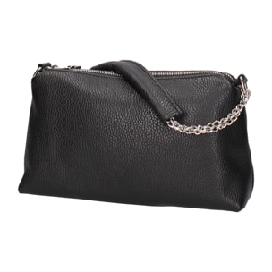 Borsa a spalla da donna In Vera pelle Made in Italy 26x14x9 cm